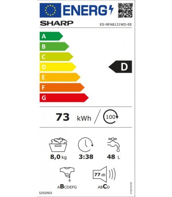 Sharp ES-NFA8121WD Пералня
