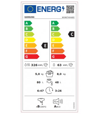 Samsung WD70T4046EE/LE Пералня със сушилня