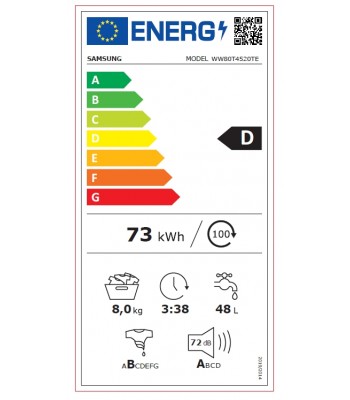 Samsung WW80T4520TE/LE Пералня