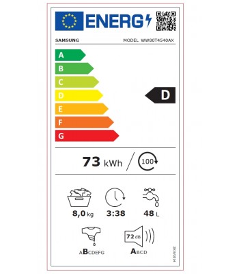 Samsung WW80T4540AX/LE Пералня