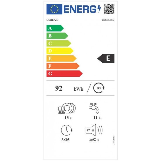 Gorenje GS642E90X Съдомиялна