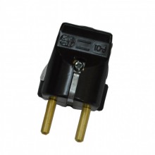Lightex 16A Black Бакелитов щепсел