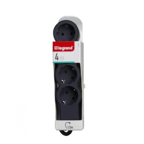Legrand 694553 Black Разклонител
