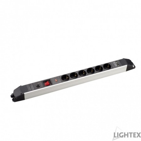 Lightex 850AS0000610 6г. 1м. 2USB Разклонител