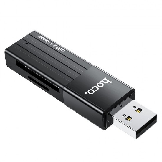 Hoco HB20 Mindful 2-in-1 USB 2.0 Black Card Reader
