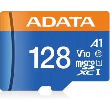 Adata MicroSDXC V10 128GB + adapter Преносима памет