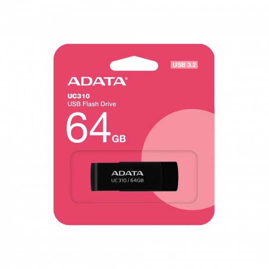 Преносими памети - Adata UC310 64GB Black Преносима памет