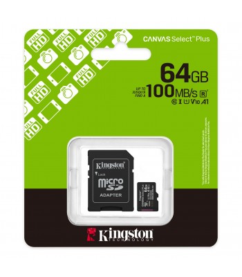 Kingston MicroSD 64GB 100MB/s Преносима памет