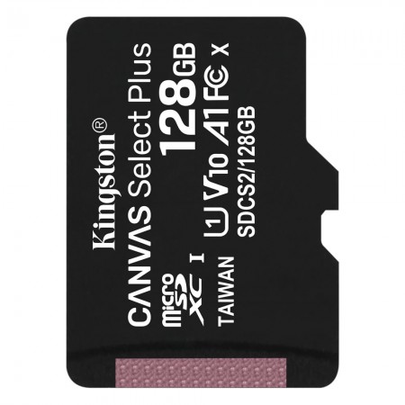 Kingston Canvas Select Plus MicroSDXC 128GB cl.10 UHS-I Преносима памет