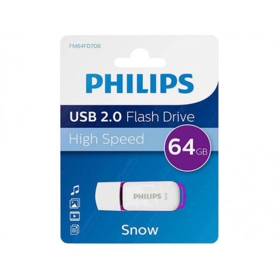 Philips Snow 64GB Purple Преносима памет