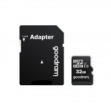 Goodram MicroSDHC 32GB Class 10 UHS-1 + Adapter Преносима памет Goodram MicroSDHC 32GB Class 10 UHS-1 + Adapter Преносима памет