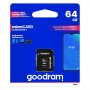 Goodram MicroSDXC 64GB Class 10 UHS-1 + Adapter Преносима памет