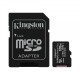 Kingston Canvas Select Plus MicroSD 128GB Class 10 + Adapter Преносима памет