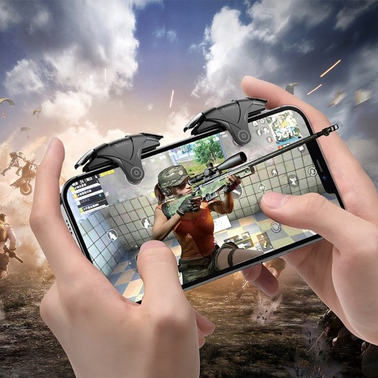 Hoco GM5 Wolf Mobile Game Buttons Black Metal Grey Геймпад
