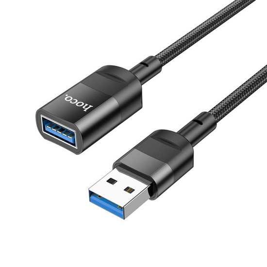 Hoco U107 USB Male to USB Female Charging Data Sync Extension Black Кабел