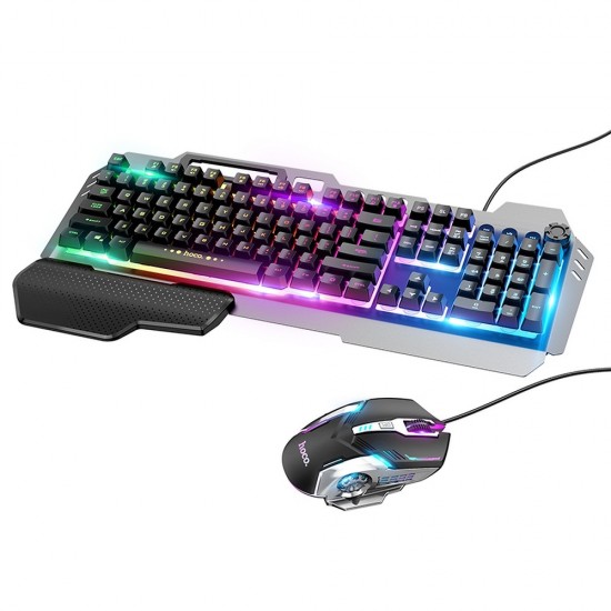 Hoco GM12 Light And Shadow RGB Gaming Black Клавиатура и мишка