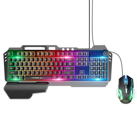 Hoco GM12 Light And Shadow RGB Gaming Black Клавиатура и мишка