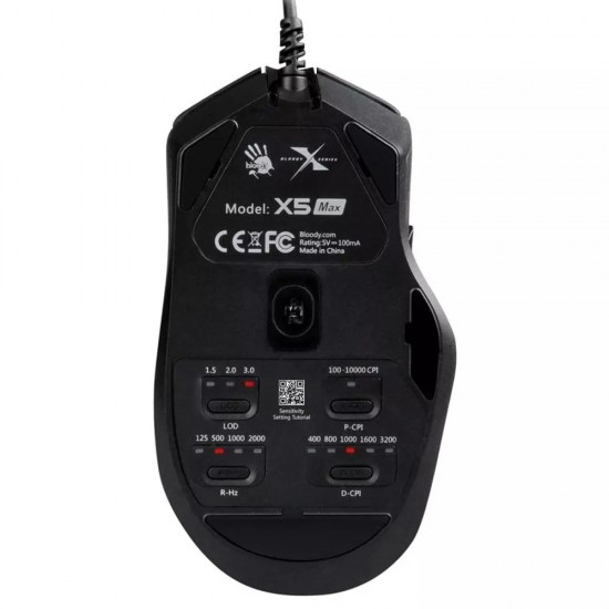 A4 Tech Bloody X5 Max Stone Black PC мишка