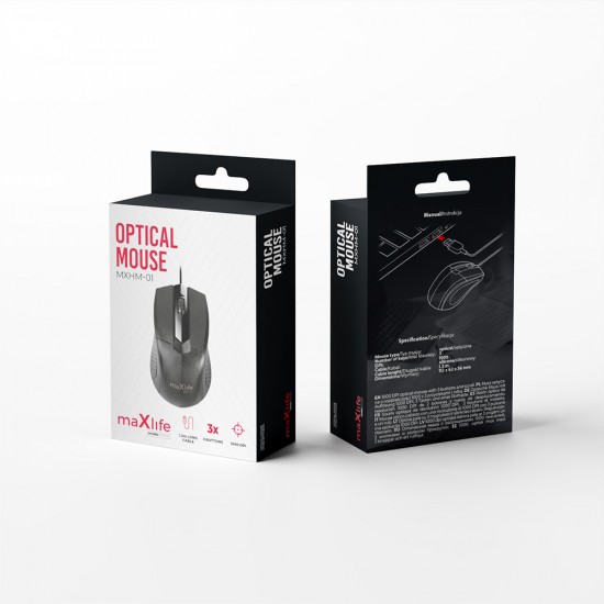 Maxlife MXHM-01 Black PC мишка