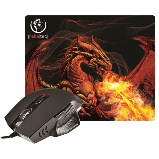 Rebeltec Red Dragon PC мишка и подложка