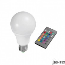 Lightex 170AL0700090 7W A70 E27 RGB+3000K IP44 LED лампа с дистанционно