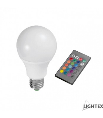 Lightex 170AL0700090 7W A70 E27 RGB+3000K IP44 LED лампа с дистанционно