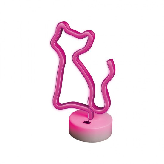 LED Neon Осветление - Forever Light FSNE02 Cat Pink Осветително тяло
