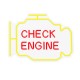 Neolia NNE21 Check Engine Yellow Red Осветително тяло