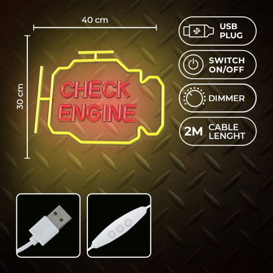 Neolia NNE21 Check Engine Yellow Red Осветително тяло