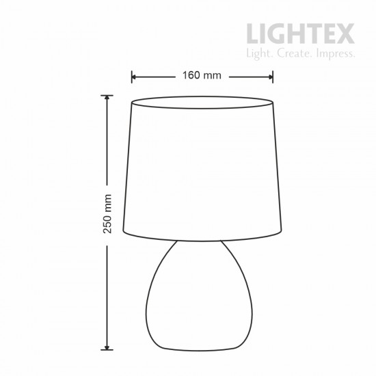 Нощни и настолни лампи - Lightex 704RL0102062 Belle Настолна лампа