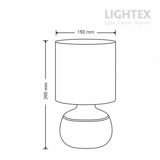 Нощни и настолни лампи - Lightex 704RL0102072 Deco Настолна лампа