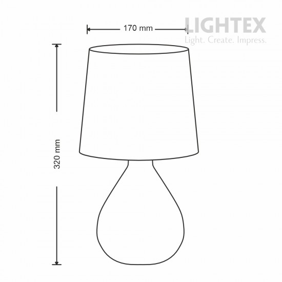 Нощни и настолни лампи - Lightex 704RL0102053 Eno Настолна лампа