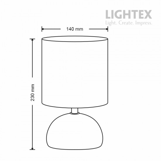 Нощни и настолни лампи - Lightex 704RL0102041 Malta Настолна лампа