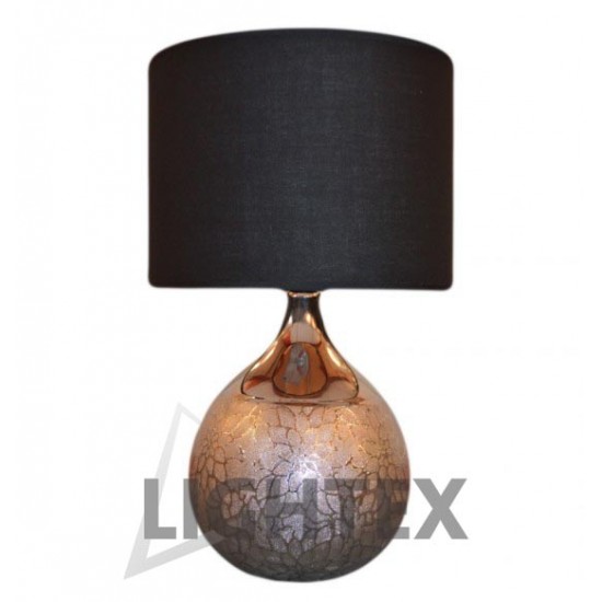 Lightex 704RL0100011 Silver/Black Lux Настолна лампа