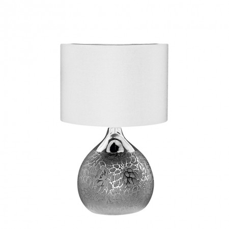 Lightex 704RL0100013 Silver/White Lux Настолна лампа