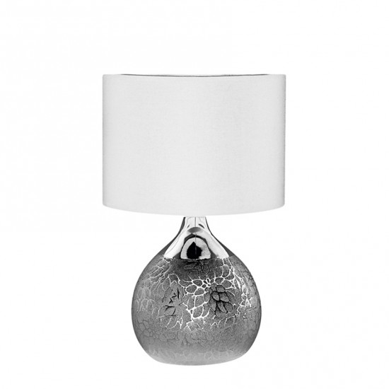 Lightex 704RL0100013 Silver/White Lux Настолна лампа