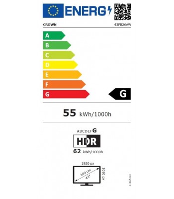 Crown 43FB26AW Smart Телевизор