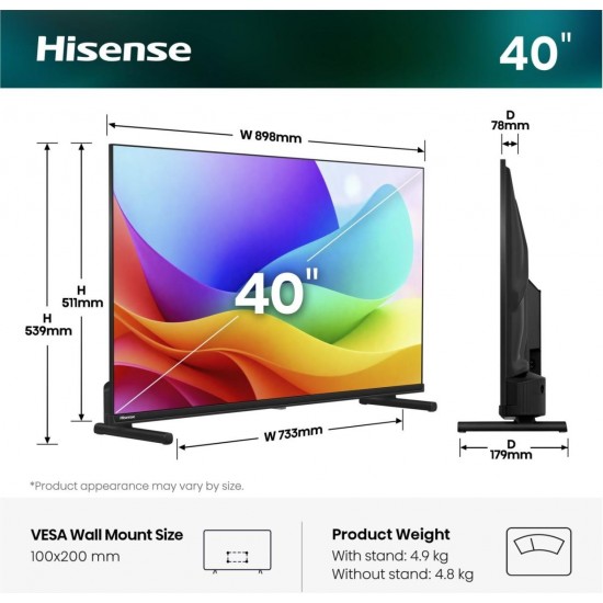 Телевизори - Hisense 40 A5S Телевизор