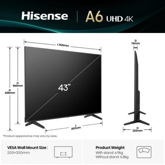 Hisense 43 A6Q Телевизор