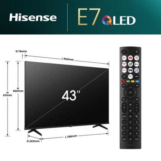 Hisense 43 E7NQ Телевизор