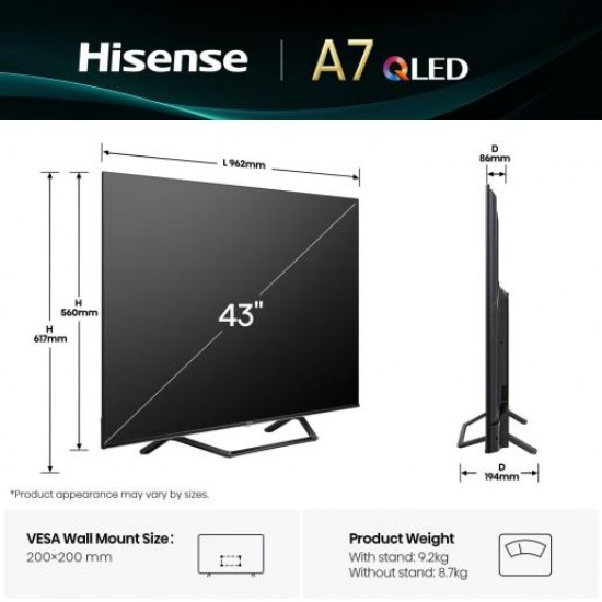 Hisense 43 A7Q Телевизор