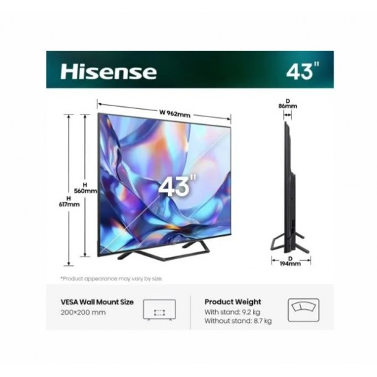 Телевизори - Hisense 43 A7S Телевизор