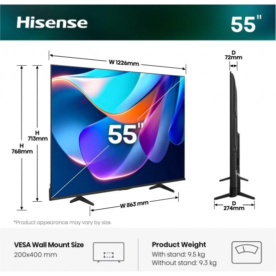 Телевизори - Hisense 55 A6S Телевизор
