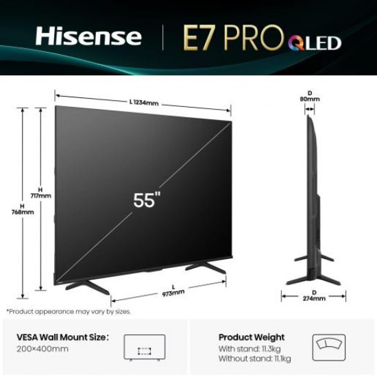 Hisense 55 E7Q Телевизор