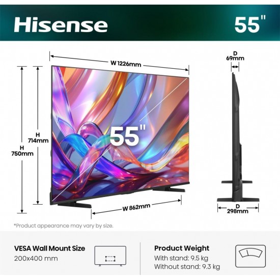 Телевизори - Hisense 55 E7S Телевизор