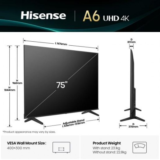 Hisense 75 A6Q Телевизор
