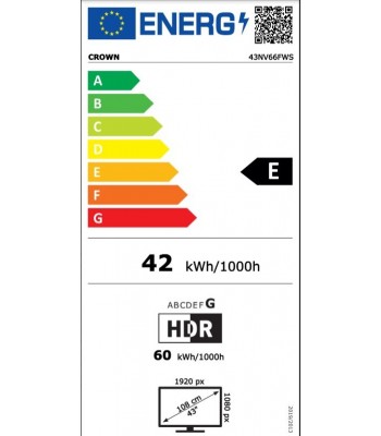 Crown 43NV66FWS Smart Телевизор