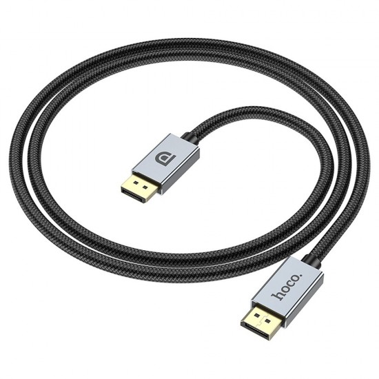 Hoco US04 DP 1.4 Male to Male 8k Ultra HD Data 1m. Black Кабел