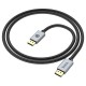 Hoco US04 DP 1.4 Male to Male 8k Ultra HD Data 1m. Black Кабел