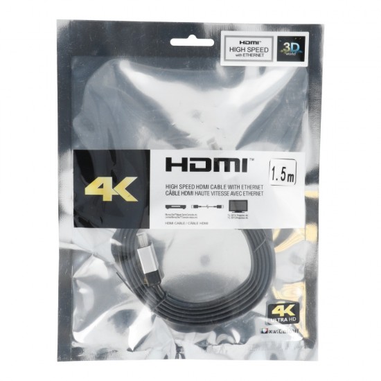 Partner Telecom C-HDMI-T-1.5m HDMI M to HDMI M with Ethernet ver. 2.0 1.5m. Кабел